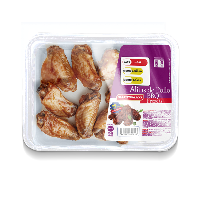 Alitas bbq frescas